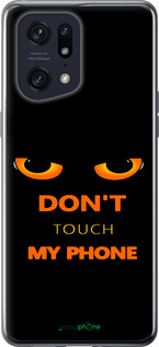 Силиконовый чехол Don't touch the phone для Oppo Find X5 Pro - 4261u-2603 изображение 