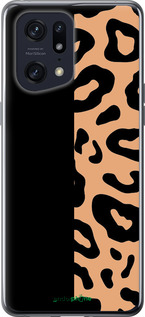 Силиконовый чехол Пятна леопарда для Oppo Find X5 Pro - 4269u-2603 изображение 