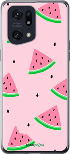 Силіконовий чехол Рожевий кавун для Oppo Find X5 Pro - 4314u-2603 изображение 