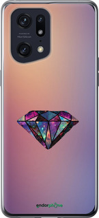 Силиконовый чехол Диамант для Oppo Find X5 Pro - 4352u-2603 изображение 