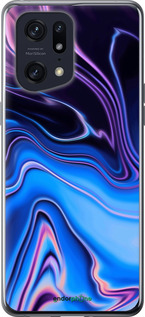 Силиконовый чехол Узор воды для Oppo Find X5 Pro - 4491u-2603 изображение 