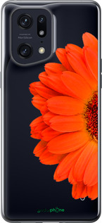 Силиконовый чехол Гербера 1 для Oppo Find X5 Pro - 4534u-2603 изображение 