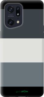 Силиконовый чехол Полосы для Oppo Find X5 Pro - 4588u-2603 изображение 
