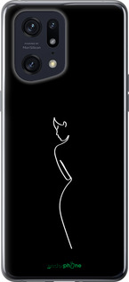 Силиконовый чехол Силуэт1 для Oppo Find X5 Pro - 4590u-2603 изображение 