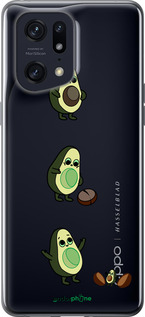 Силиконовый чехол Авокадо 1 для Oppo Find X5 Pro - 4857u-2603 изображение 