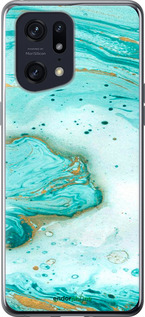 Силиконовый чехол Мраморный для Oppo Find X5 Pro - 4895u-2603 изображение 