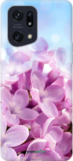 Силиконовый чехол Сирень для Oppo Find X5 Pro - 527u-2603 изображение 