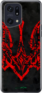 Силиконовый чехол Герб Украины v4 для Oppo Find X5 Pro - 5319u-2603 изображение 