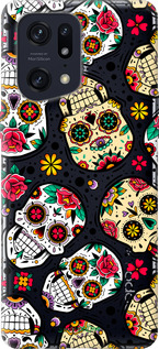 Силиконовый чехол Черепа для Oppo Find X5 Pro - 5471u-2603 изображение 