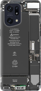 Силиконовый чехол Детали смартфона для Oppo Find X5 Pro - 5487u-2603 изображение 