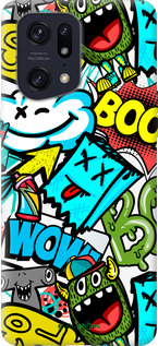 Силіконовий чехол Стікери v4 для Oppo Find X5 Pro - 5508u-2603 изображение 