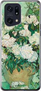 Силиконовый чехол Винсент Ван Гог. Ваза с розами для Oppo Find X5 Pro - 5543u-2603 изображение 