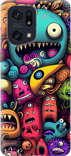 Силиконовый чехол Cмешные монстры для Oppo Find X5 Pro - 5549u-2603 изображение 