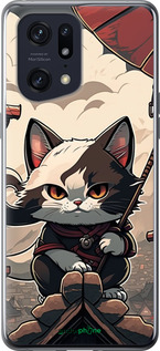 Силіконовий чехол Японія - кіт на даху для Oppo Find X5 Pro - 5582u-2603 изображение 