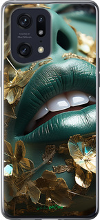 Силіконовий чехол Губи 2 для Oppo Find X5 Pro - 5667u-2603 изображение 