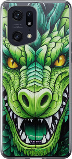 Силиконовый чехол 'Зелёный дракон' для Oppo Find X5 Pro изображение 4
