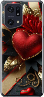 Силиконовый чехол 'Сердечки v2' для Oppo Find X5 Pro изображение 1