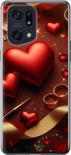 Силиконовый чехол 'Сердечки v3' для Oppo Find X5 Pro изображение 2