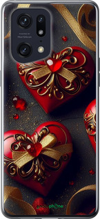 Силиконовый чехол 'Сердечки v4' для Oppo Find X5 Pro изображение 3