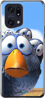 Силиконовый чехол Angry Birds для Oppo Find X5 Pro - 6008u-2603 изображение 