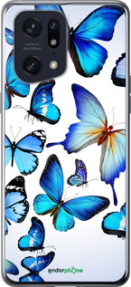 Силіконовий чехол Метелики для Oppo Find X5 Pro - 6023u-2603 изображение 