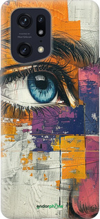 Силиконовый чехол Цветная фреска для Oppo Find X5 Pro - 6032u-2603 изображение 