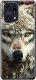 Силиконовый чехол Волчий взгляд для Oppo Find X5 Pro - 6066u-2603 изображение 