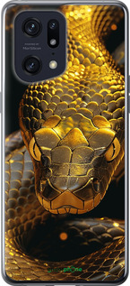 Силиконовый чехол Golden snake для Oppo Find X5 Pro - 6072u-2603 изображение 