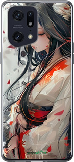 Силіконовий чехол Кіцуне для Oppo Find X5 Pro - 6073u-2603 изображение 