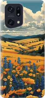 Силіконовий чехол Українське поле для Oppo Find X5 Pro - 6082u-2603 изображение 