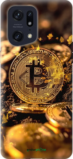 Силиконовый чехол Золотая лихорадка биткойна для Oppo Find X5 Pro - 6089u-2603 изображение 