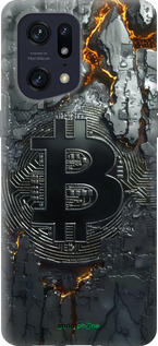 Силиконовый чехол Раскаленный биткойн для Oppo Find X5 Pro - 6091u-2603 изображение 