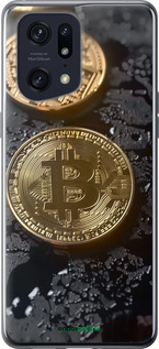 Силиконовый чехол Вулканический Bitcoin для Oppo Find X5 Pro - 6092u-2603 изображение 
