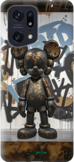 Силиконовый чехол Bronze kaws v2 для Oppo Find X5 Pro - 6098u-2603 изображение 