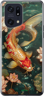 Силиконовый чехол Мелодия Лотоса для Oppo Find X5 Pro - 6106u-2603 изображение 