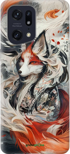 Силиконовый чехол Дух кицунэ' для Oppo Find X5 Pro - 6107u-2603 изображение 