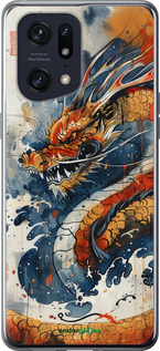Силиконовый чехол Ярость дракона для Oppo Find X5 Pro - 6112u-2603 изображение 