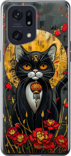 Силиконовый чехол China Cat для Oppo Find X5 Pro - 6134u-2603 изображение 