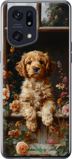 Силиконовый чехол Щенок cocker spaniel для Oppo Find X5 Pro - 6136u-2603 изображение 