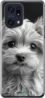 Силіконовий чехол Мальтипу на чорному фоні для Oppo Find X5 Pro - 6156u-2603 изображение 