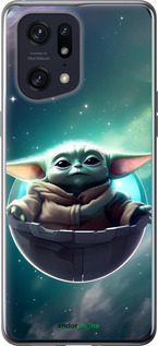 Силиконовый чехол Малышь йода для Oppo Find X5 Pro - 6294u-2603 изображение 