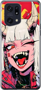 Силиконовый чехол Аниме демон для Oppo Find X5 Pro - 6308u-2603 изображение 