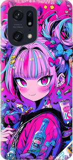 Силиконовый чехол Аниме милаха для Oppo Find X5 Pro - 6314u-2603 изображение 