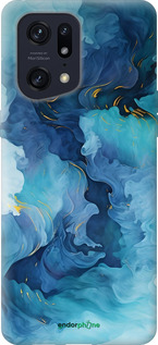 Силиконовый чехол Акварель для Oppo Find X5 Pro - 6320u-2603 изображение 