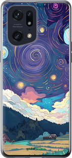 Силиконовый чехол Креативный арт для Oppo Find X5 Pro - 6322u-2603 изображение 