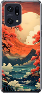 Силиконовый чехол Природа японии для Oppo Find X5 Pro - 6327u-2603 изображение 