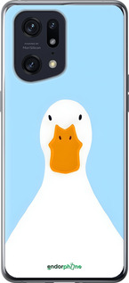 Силиконовый чехол Гусь для Oppo Find X5 Pro - 6350u-2603 изображение 