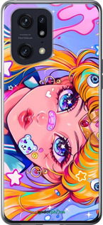 Силиконовый чехол Сейлор Мун 4 для Oppo Find X5 Pro - 6353u-2603 изображение 