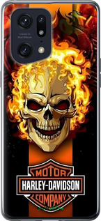 Силиконовый чехол Харлей девидсон для Oppo Find X5 Pro - 6370u-2603 изображение 