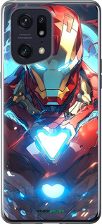 Силиконовый чехол Железный человек для Oppo Find X5 Pro - 6372u-2603 изображение 